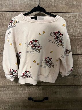 Zara Cream Mickey & Friends Star Print Matching Set